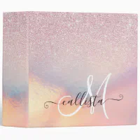 Chic Gold Glitter Iridescent Holographic Gradient Wrapping Paper