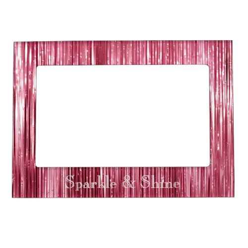 Chic Pink Glitz Magnetic Frame