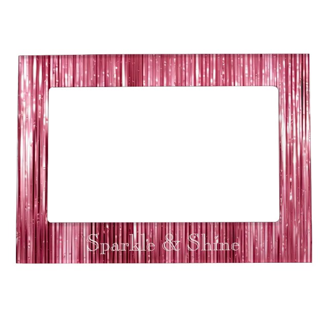 Chic Pink Glitz Magnetic Frame (Front)