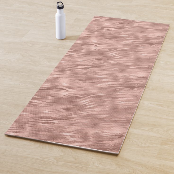 Chic Pink Glitz Zebra Print Yoga Mat Zazzle