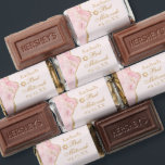 Chic Pink Gold Agate Bat Mitzvah Party Custom Hershey's Miniatures<br><div class="desc">Chic pink and gold agate decorates the side of these beautiful,  girly Bat Mitzvah party Hershey's Miniatures. Your daughter's name is written in beautiful formal script under the Star of David. Pretty candy favors for a modern Jewish family celebrating a girl being called to the Torah.</div>