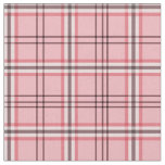 Chic Pink &amp; Grey Plaid Fashion Pattern Fabric
