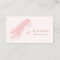 Chic Pink Hairstylist Woman With Long Flowing Hair