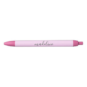 Chic Pink Lace Calligraphy name Pen