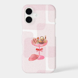 Chic Pink Makeup and Bow Coquette Aesthetic Phone iPhone 17 Case