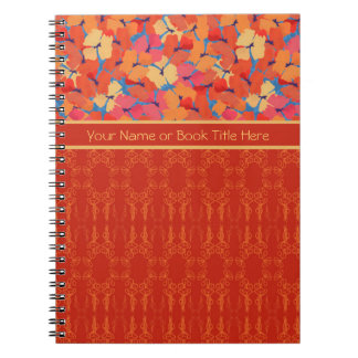 Chic Pink, Orange, Yellow Poppies Spiral Notebook