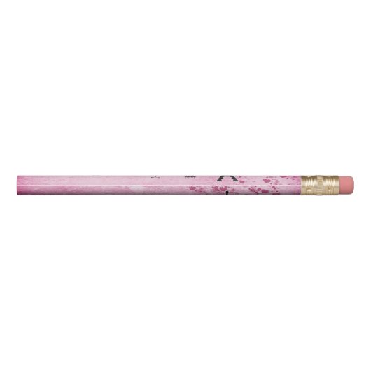 Chic Pink Paris Eiffel Tower Fashion Pencil (Back)