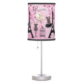 Chic Pink Paris Fashion Table Lamp (Right)