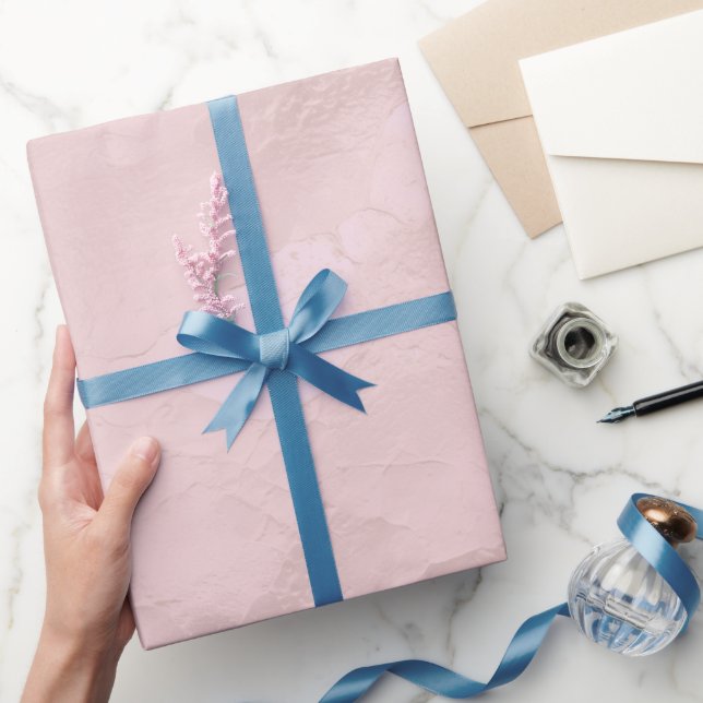 Chic Pink Pearl Bridal Shower Wrapping Paper (Gifting)