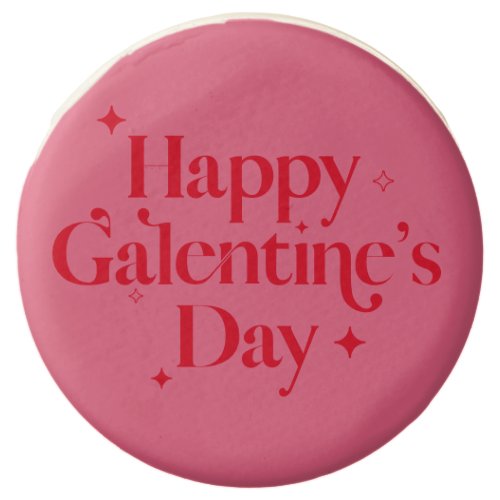 Chic Pink Red Sparkle Happy Galentines Day   Chocolate Covered Oreo