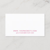 Chic Pink Spray Bottles Housekeeping Services Business Card (Back)