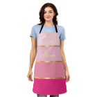 chic pink stripes gold Name