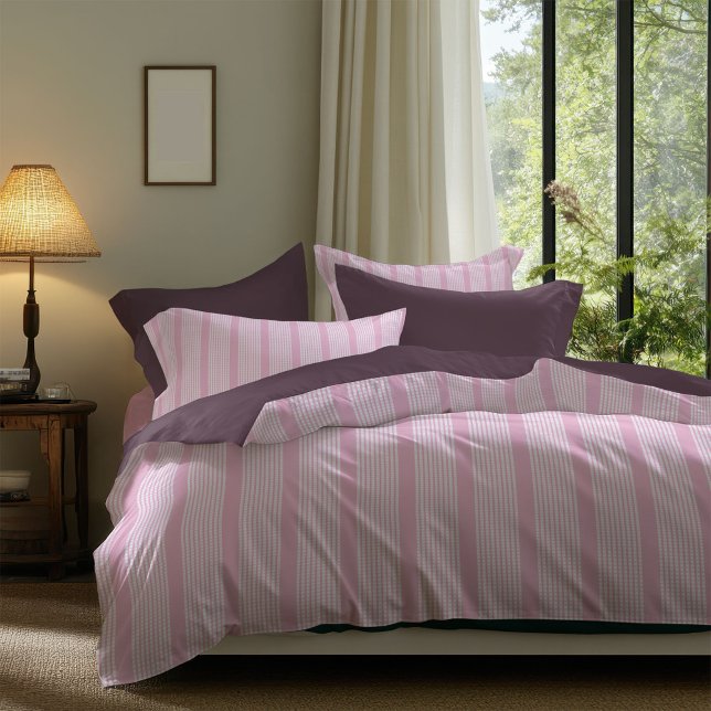 Chic Pink Tartan Duvet Cover Rustic Country Style (Chic Pink Tartan Duvet Cover Rustic Country Style)