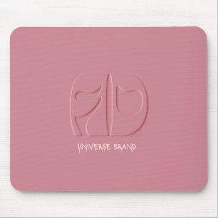 Chic Pink Universe Brand Desk Mat Mouse Pad