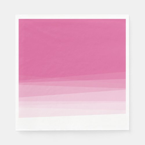 Chic Pink Watercolor Ombre Napkins