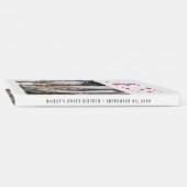 Chic Pink & White Sweet Sixteen Photo Guest Book (Spine)