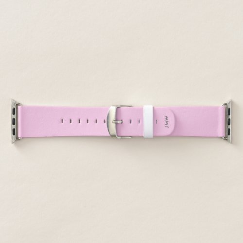 Chic Pink with Dove Gray Monogram Apple Watch Band