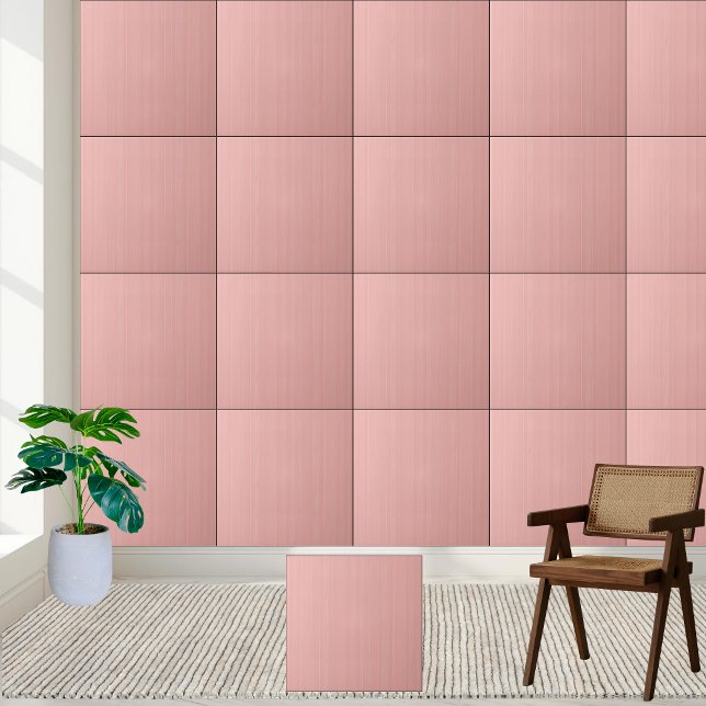 Chic Pink Wood Grain Ceramic Tile (Chic Pink Wood Grain Ceramic Tile)