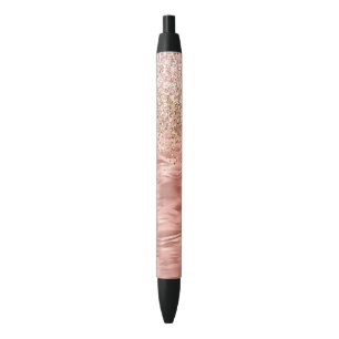 Chic Pink Zebra Print Glitz Pen