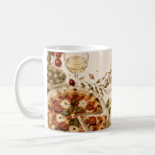 Chic Pizza & Prosecco Friendsgiving Coffee Mug