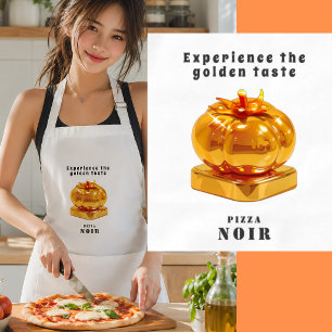 Chic Pizza Restaurant Golden Tomato Modern Shop Adult Apron