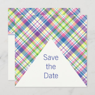 Chic Plaid Save The Date