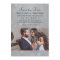 Chic Platinum Gray Photo Bubble Wedding