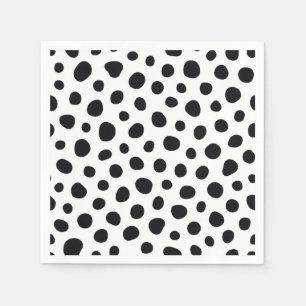 Chic Playful Energy Dalmatian Spot Pattern Napkins