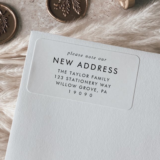 Chic Please Note Our New Address Label (Creator Uploaded)
