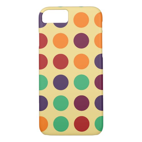 Chic Polka Dot Mosaic Pattern 4 iPhone 87 Case