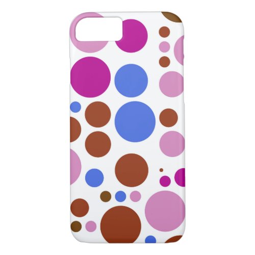 Chic Polka Dot Mosaic Pattern iPhone 87 Case