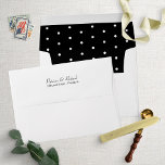 Chic Polka Dots Pattern Wedding Invitation Envelop Envelope<br><div class="desc">Chic Polka Dots Pattern Wedding Invitation envelope</div>