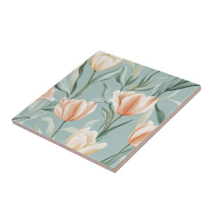 Chic Portuguese Tulip Ceramic Tiles For Spa-Style