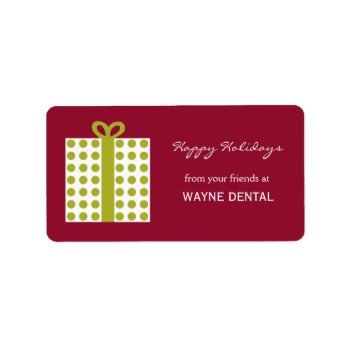 Chic Present Gift Tag Label - Cranberry by orange_pulp at Zazzle