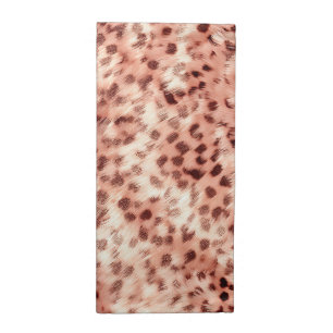 Chic Pretty Girly Rose Gold Leopard Cloth Napkin