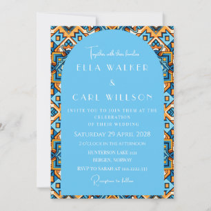 Chic Psychedelic Summer Groovy Invitation