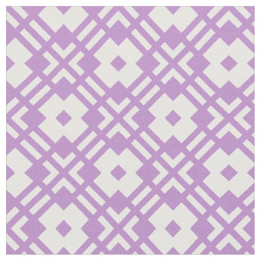 Chic purple abstract geometric pattern fabric