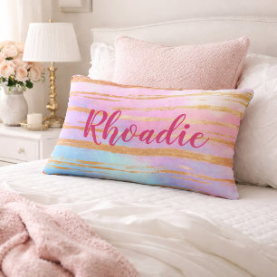 Chic Purple and Blue Ombre Deluxe Accent Pillow