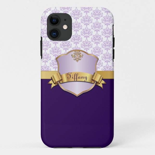 Chic Purple and Lavender iPhone 5S Case (Back)