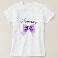 Chic Purple Bow Coquette Girl Sweet 16 Birthday