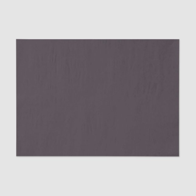 Chic Purple Brown Solid Color Tissue Paper (Front)