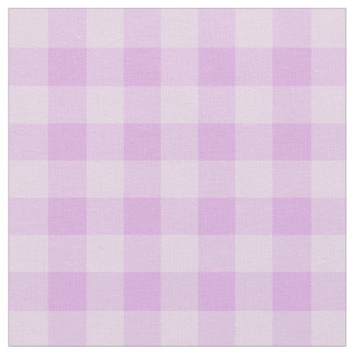 Chic Purple Gingham Plaid Pattern Fabric