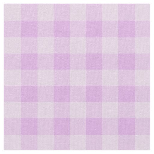 Chic Purple Gingham Plaid Pattern Fabric