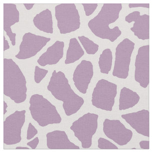 Chic Purple Giraffe Print Girly Animal Pattern Fabric