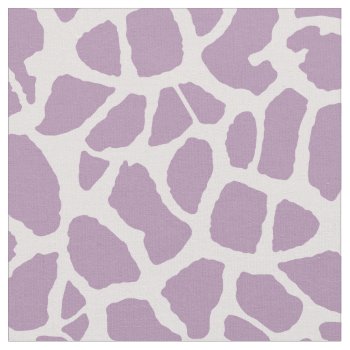 Chic Purple Giraffe Print Girly Animal Pattern Fabric by ohsogirly at Zazzle