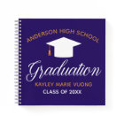 Chic Purple Graduation Autograph Keepsake Guest