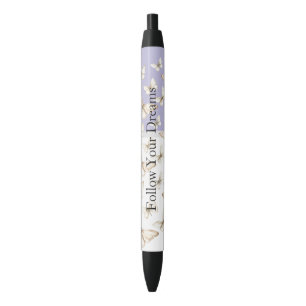 Chic Purple Lavender Skies & Butterflies Pen