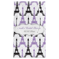 Chic Purple Paris Eiffel Tower Gift Bag