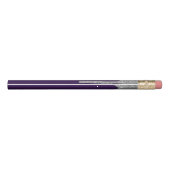 Chic Purple Silver Dripping Glitter Luxury Pencil (Back)