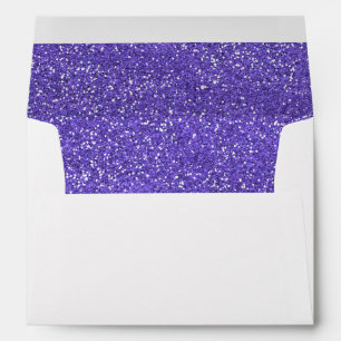Chic Purple Sparkle Glitter Envelope